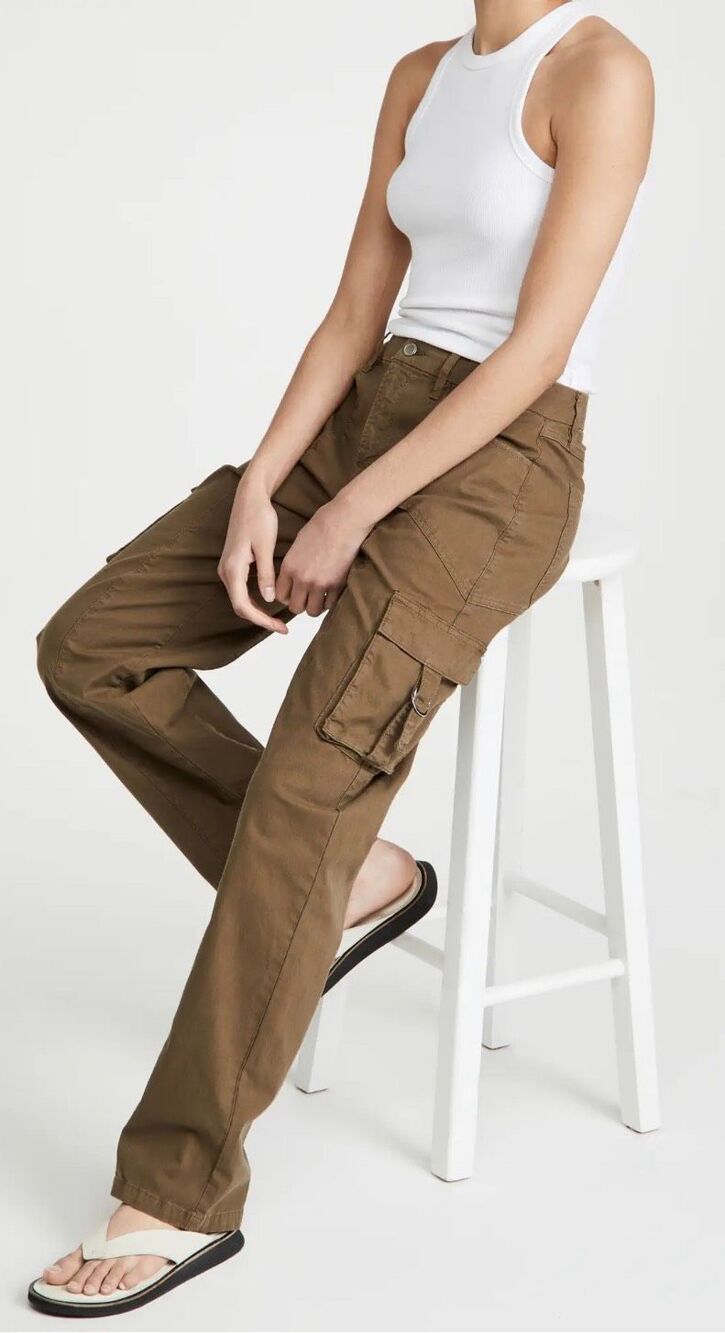 Good American Cargo Pants Sea Turtle Size 10/30